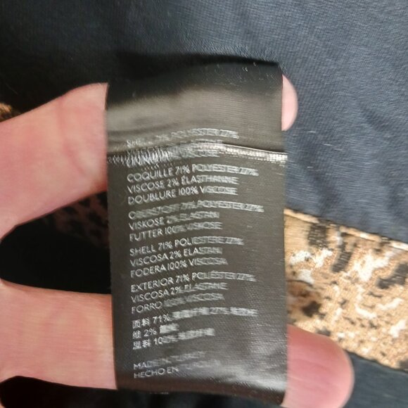 Anthropologie, Maeve, NWT, Knit Animal Print Mini Dress, Size 20W, Back Cutout - Picture 16 of 16